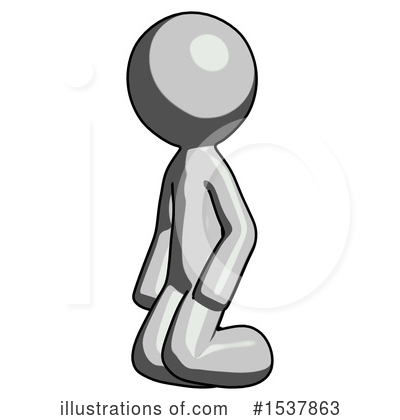 Royalty-Free (RF) Gray Design Mascot Clipart Illustration by Leo Blanchette - Stock Sample #1537863