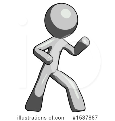 Royalty-Free (RF) Gray Design Mascot Clipart Illustration by Leo Blanchette - Stock Sample #1537867