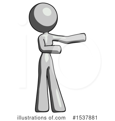 Royalty-Free (RF) Gray Design Mascot Clipart Illustration by Leo Blanchette - Stock Sample #1537881