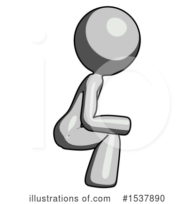 Royalty-Free (RF) Gray Design Mascot Clipart Illustration by Leo Blanchette - Stock Sample #1537890