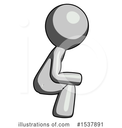 Royalty-Free (RF) Gray Design Mascot Clipart Illustration by Leo Blanchette - Stock Sample #1537891