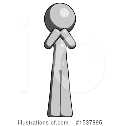 Royalty-Free (RF) Gray Design Mascot Clipart Illustration by Leo Blanchette - Stock Sample #1537895