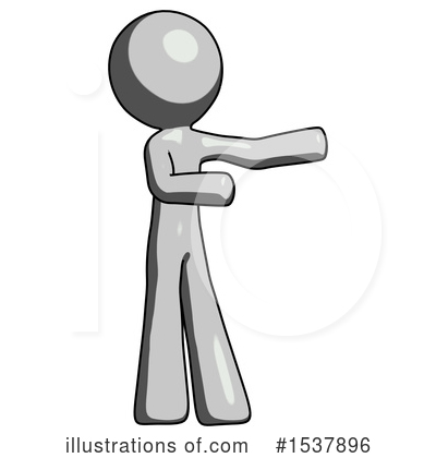 Royalty-Free (RF) Gray Design Mascot Clipart Illustration by Leo Blanchette - Stock Sample #1537896