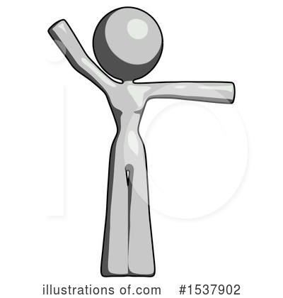 Royalty-Free (RF) Gray Design Mascot Clipart Illustration by Leo Blanchette - Stock Sample #1537902