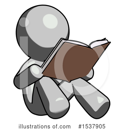 Royalty-Free (RF) Gray Design Mascot Clipart Illustration by Leo Blanchette - Stock Sample #1537905