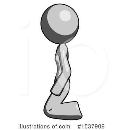 Royalty-Free (RF) Gray Design Mascot Clipart Illustration by Leo Blanchette - Stock Sample #1537906