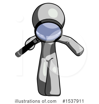 Royalty-Free (RF) Gray Design Mascot Clipart Illustration by Leo Blanchette - Stock Sample #1537911