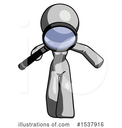 Royalty-Free (RF) Gray Design Mascot Clipart Illustration by Leo Blanchette - Stock Sample #1537916