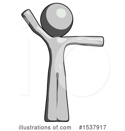 Royalty-Free (RF) Gray Design Mascot Clipart Illustration by Leo Blanchette - Stock Sample #1537917