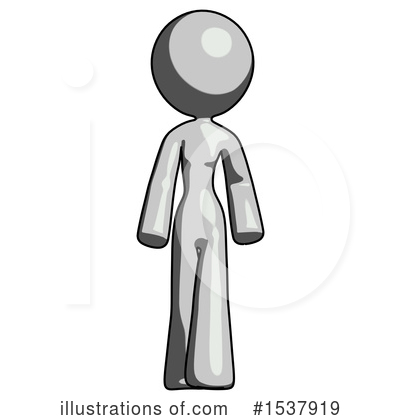 Royalty-Free (RF) Gray Design Mascot Clipart Illustration by Leo Blanchette - Stock Sample #1537919