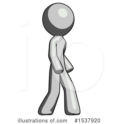 Royalty-Free (RF) Gray Design Mascot Clipart Illustration by Leo Blanchette - Stock Sample #1537920
