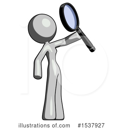 Royalty-Free (RF) Gray Design Mascot Clipart Illustration by Leo Blanchette - Stock Sample #1537927