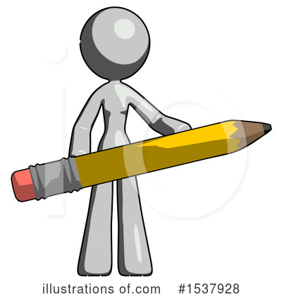 Royalty-Free (RF) Gray Design Mascot Clipart Illustration by Leo Blanchette - Stock Sample #1537928