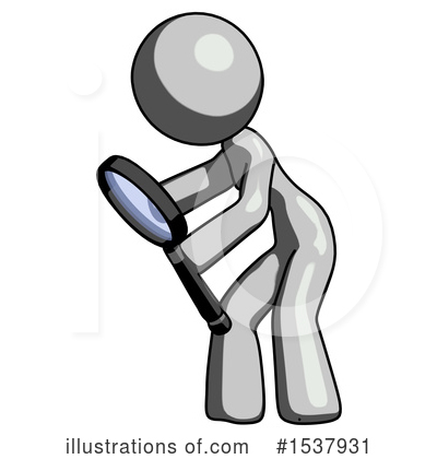 Royalty-Free (RF) Gray Design Mascot Clipart Illustration by Leo Blanchette - Stock Sample #1537931