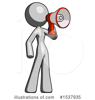 Royalty-Free (RF) Gray Design Mascot Clipart Illustration by Leo Blanchette - Stock Sample #1537935