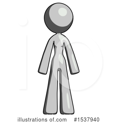 Royalty-Free (RF) Gray Design Mascot Clipart Illustration by Leo Blanchette - Stock Sample #1537940
