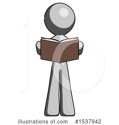 Royalty-Free (RF) Gray Design Mascot Clipart Illustration by Leo Blanchette - Stock Sample #1537942