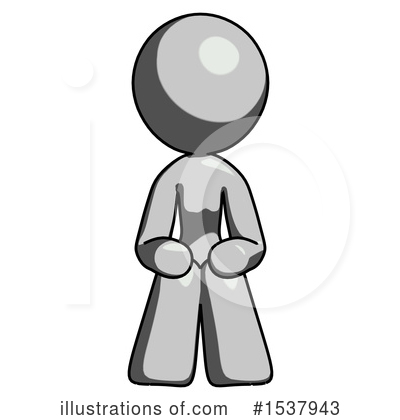 Royalty-Free (RF) Gray Design Mascot Clipart Illustration by Leo Blanchette - Stock Sample #1537943
