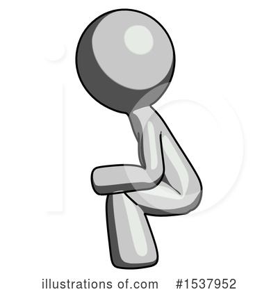 Royalty-Free (RF) Gray Design Mascot Clipart Illustration by Leo Blanchette - Stock Sample #1537952