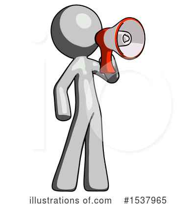 Royalty-Free (RF) Gray Design Mascot Clipart Illustration by Leo Blanchette - Stock Sample #1537965