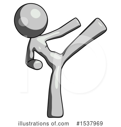 Royalty-Free (RF) Gray Design Mascot Clipart Illustration by Leo Blanchette - Stock Sample #1537969