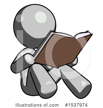 Royalty-Free (RF) Gray Design Mascot Clipart Illustration by Leo Blanchette - Stock Sample #1537974