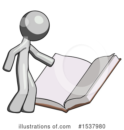 Royalty-Free (RF) Gray Design Mascot Clipart Illustration by Leo Blanchette - Stock Sample #1537980