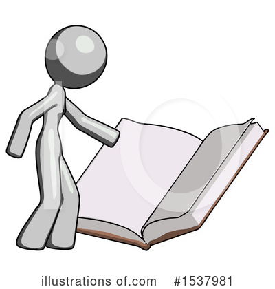 Royalty-Free (RF) Gray Design Mascot Clipart Illustration by Leo Blanchette - Stock Sample #1537981