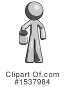 Gray Design Mascot Clipart #1537984 by Leo Blanchette