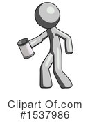 Gray Design Mascot Clipart #1537986 by Leo Blanchette