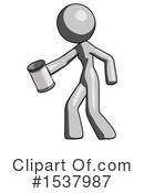 Gray Design Mascot Clipart #1537987 by Leo Blanchette