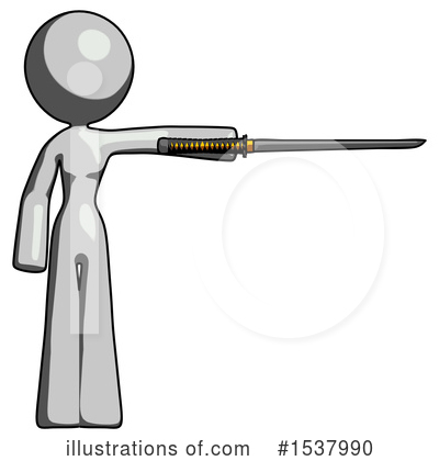 Royalty-Free (RF) Gray Design Mascot Clipart Illustration by Leo Blanchette - Stock Sample #1537990