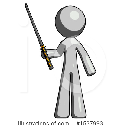 Royalty-Free (RF) Gray Design Mascot Clipart Illustration by Leo Blanchette - Stock Sample #1537993