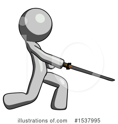 Royalty-Free (RF) Gray Design Mascot Clipart Illustration by Leo Blanchette - Stock Sample #1537995