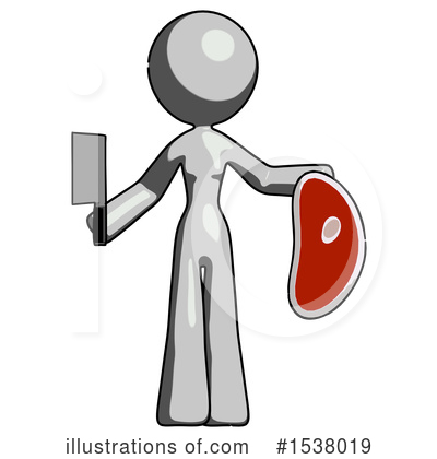 Royalty-Free (RF) Gray Design Mascot Clipart Illustration by Leo Blanchette - Stock Sample #1538019