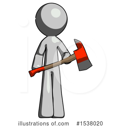 Royalty-Free (RF) Gray Design Mascot Clipart Illustration by Leo Blanchette - Stock Sample #1538020