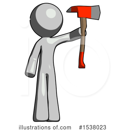 Royalty-Free (RF) Gray Design Mascot Clipart Illustration by Leo Blanchette - Stock Sample #1538023