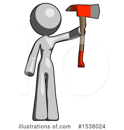 Royalty-Free (RF) Gray Design Mascot Clipart Illustration by Leo Blanchette - Stock Sample #1538024