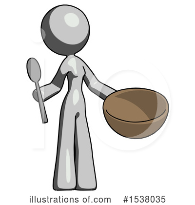 Royalty-Free (RF) Gray Design Mascot Clipart Illustration by Leo Blanchette - Stock Sample #1538035
