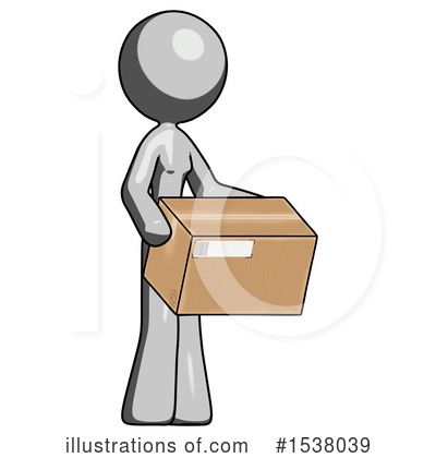 Royalty-Free (RF) Gray Design Mascot Clipart Illustration by Leo Blanchette - Stock Sample #1538039