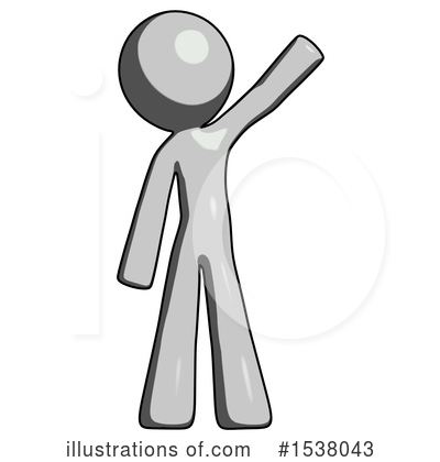 Royalty-Free (RF) Gray Design Mascot Clipart Illustration by Leo Blanchette - Stock Sample #1538043