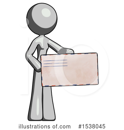 Royalty-Free (RF) Gray Design Mascot Clipart Illustration by Leo Blanchette - Stock Sample #1538045