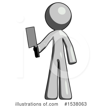 Royalty-Free (RF) Gray Design Mascot Clipart Illustration by Leo Blanchette - Stock Sample #1538063