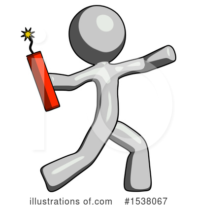 Royalty-Free (RF) Gray Design Mascot Clipart Illustration by Leo Blanchette - Stock Sample #1538067