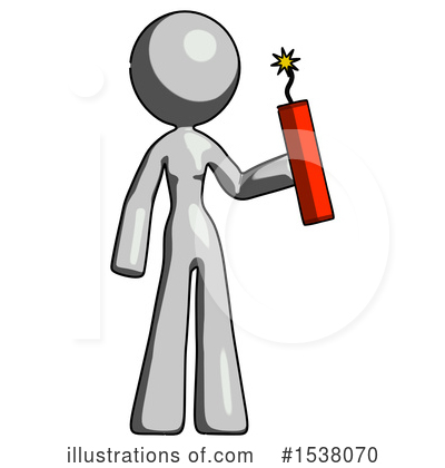 Royalty-Free (RF) Gray Design Mascot Clipart Illustration by Leo Blanchette - Stock Sample #1538070