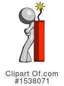 Gray Design Mascot Clipart #1538071 by Leo Blanchette