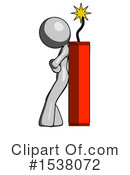 Gray Design Mascot Clipart #1538072 by Leo Blanchette