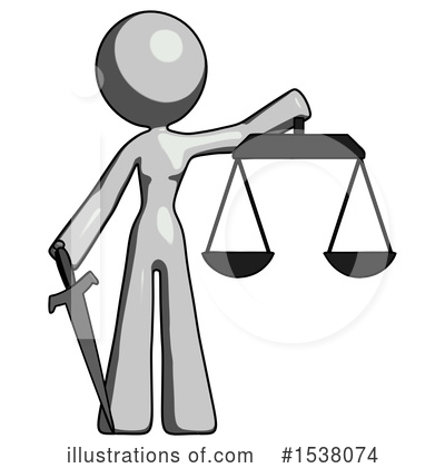 Royalty-Free (RF) Gray Design Mascot Clipart Illustration by Leo Blanchette - Stock Sample #1538074