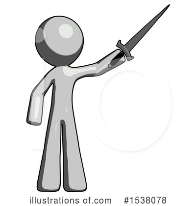 Royalty-Free (RF) Gray Design Mascot Clipart Illustration by Leo Blanchette - Stock Sample #1538078