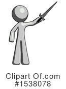 Gray Design Mascot Clipart #1538078 by Leo Blanchette